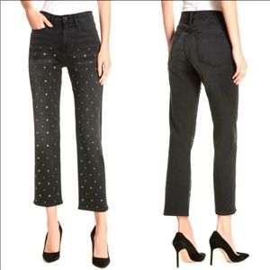 Frame Women's Studded Le High Straight Jeans